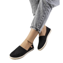Black Jacquet női espadrillák fekete