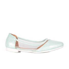 BM Menta lakkozott Liisi gyerekbalerinák zöld