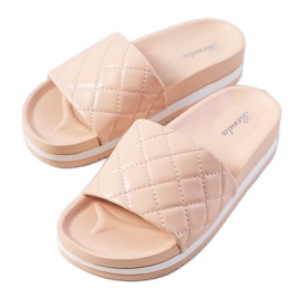 Hassell rózsaszín steppelt papucs Hassell rózsaszín steppelt papucs