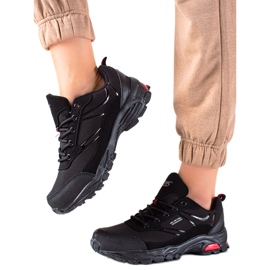 DK Kényelmes trekking cipő fekete