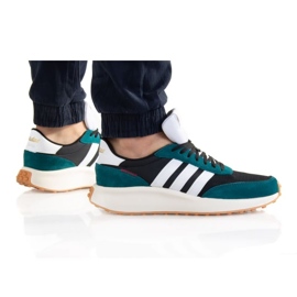 Adidas Run 70S M GY3887 cipő fehér fekete zöld Adidas Run 70S M GY3887 cipő fehér fekete zöld