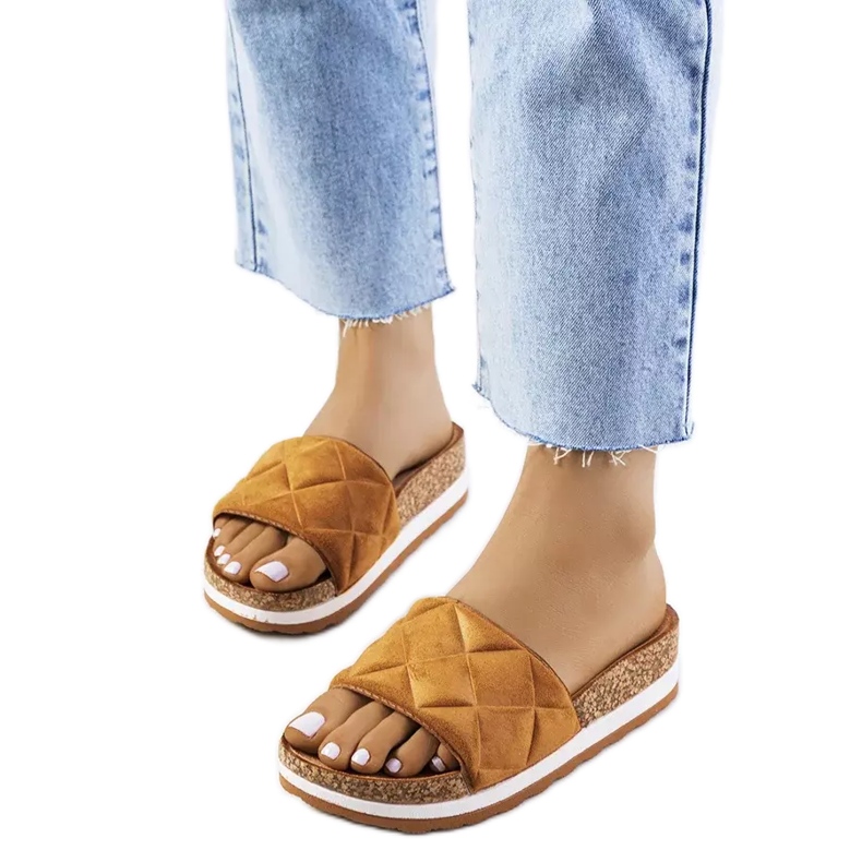 BM Barna szandál a Galts parafa talpán