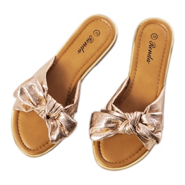 Arany papucs Yoho masnival rózsaszín aranysárga Arany papucs Yoho masnival rózsaszín aranysárga