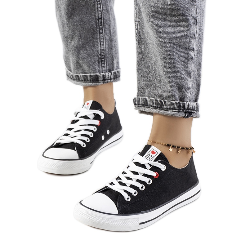 Fekete klasszikus női Kolind tornacipő