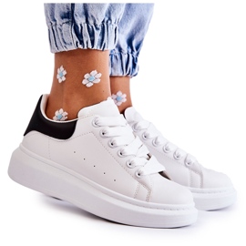 FS3 Női sportcipő fekete-fehér Eliso platformon FS3 Női sportcipő fekete-fehér Eliso platformon