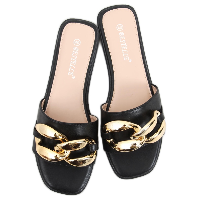 Dalia Fekete Papucs lánccal Dalia Fekete Papucs lánccal