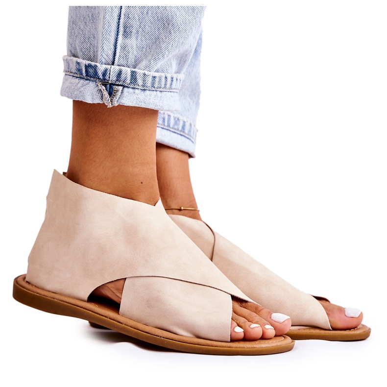 S.Barski Női bőr szandál Bézs Catalise