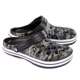 American Club Jr.AM445A fekete hab papucs