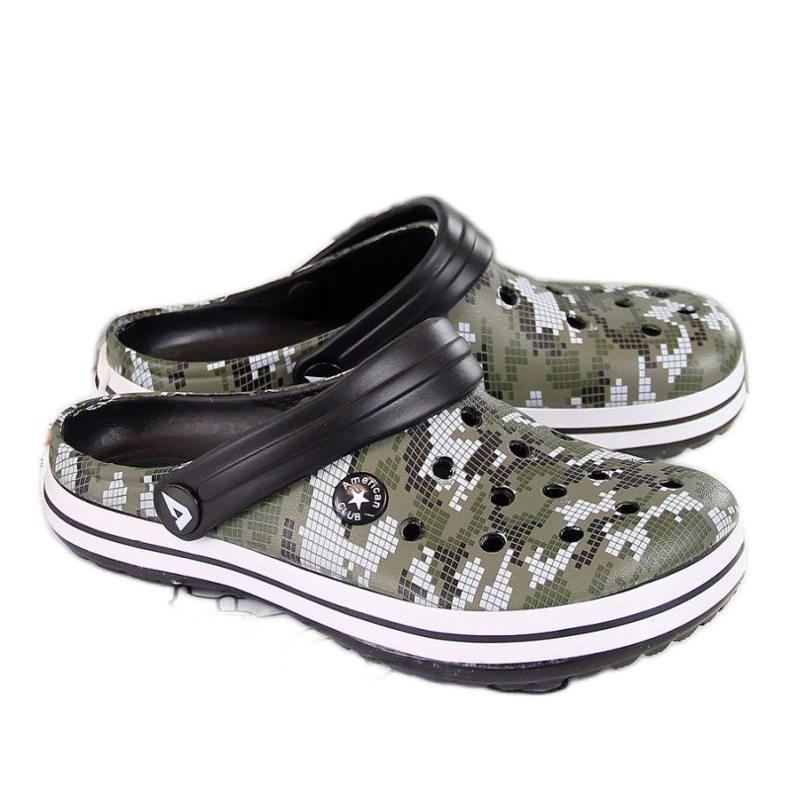 American Club W AM445B khaki habszivacs papucs fekete