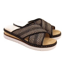 Rieker W R459 ékpapucs fekete