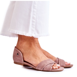 Velúr szandál Maciejka 03615-02 barna