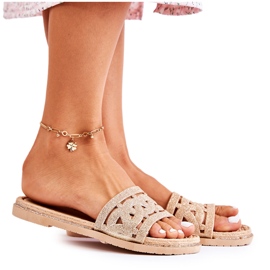 Női Golden Charis gumipapucs aranysárga