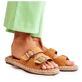 PG1 Klasszikus velúr női papucs Camel Casilda barna PG1 Klasszikus velúr női papucs Camel Casilda barna