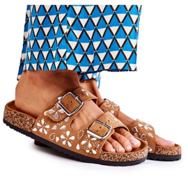 PG1 Barna Dalvio Velúr papucs strasszokkal