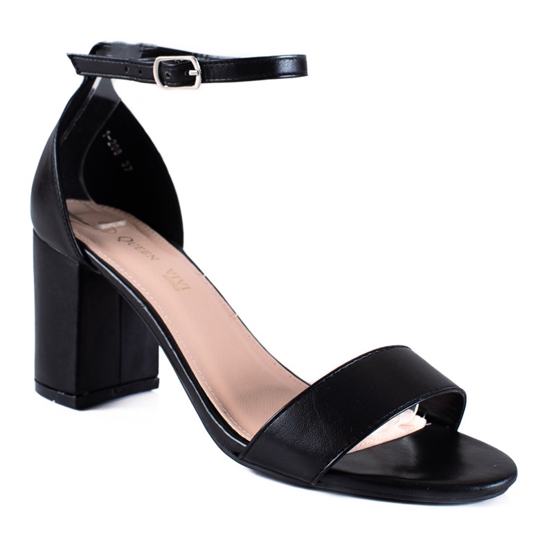 SHELOVET Klasszikus szandál a bárban fekete