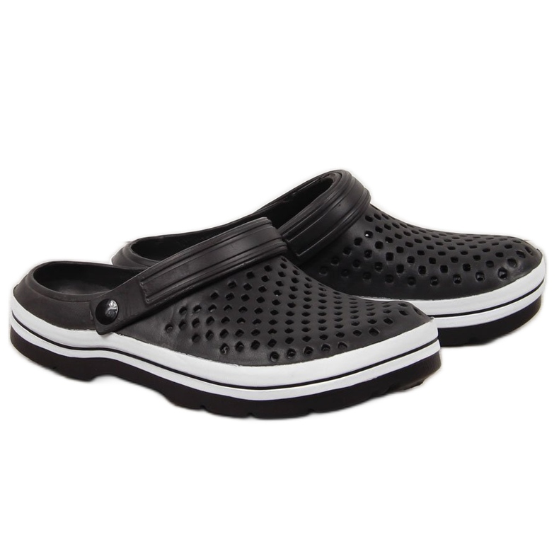 News HÍREK fekete áttört habszivacs papucs