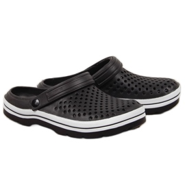 News Férfi fekete áttört habszivacs papucs HÍREK News Férfi fekete áttört habszivacs papucs HÍREK