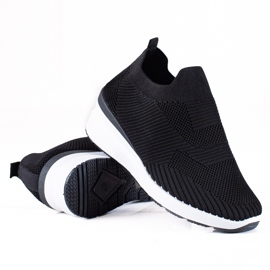 SHELOVET Wedge Slip-On Cipők fekete