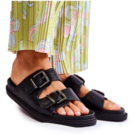 PJ1 Klasszikus női fekete papucs Weston