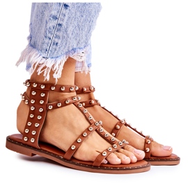 PG1 Női szandál szegecsekkel Barna Cavos PG1 Női szandál szegecsekkel Barna Cavos