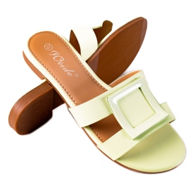 SHELOVET Klasszikus női papucs zöld SHELOVET Klasszikus női papucs zöld