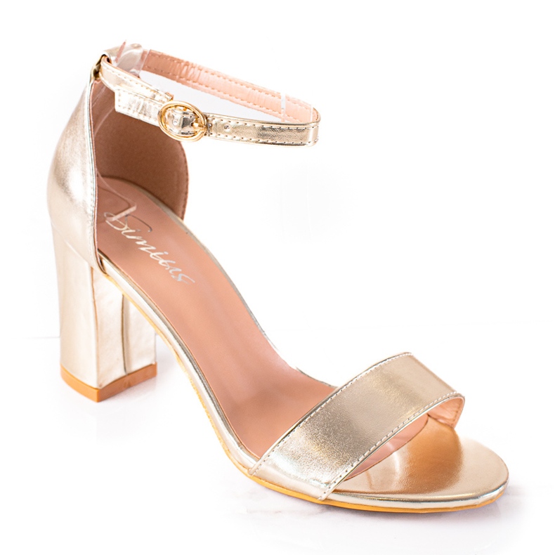 SHELOVET Arany szandál egy bárban aranysárga