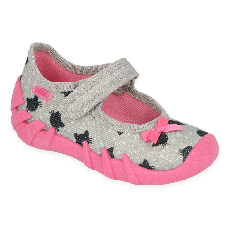 Befado gyerekcipő speedy 109N247 fekete rózsaszín szürke