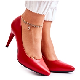 Sergio Leone Klasszikus varázslatosan vörös bőr tűsarkú piros Sergio Leone Klasszikus varázslatosan vörös bőr tűsarkú piros