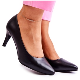 Sergio Leone Női klasszikus fekete pumpák Semprella