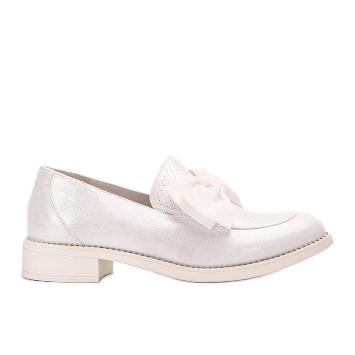 Fehér brogues Bizier masnival