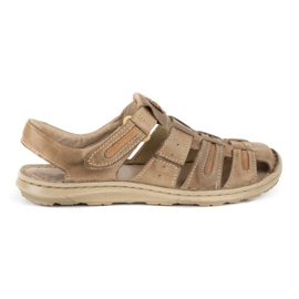 Olivier Férfi bőr nyári szandál 230MA bézs
