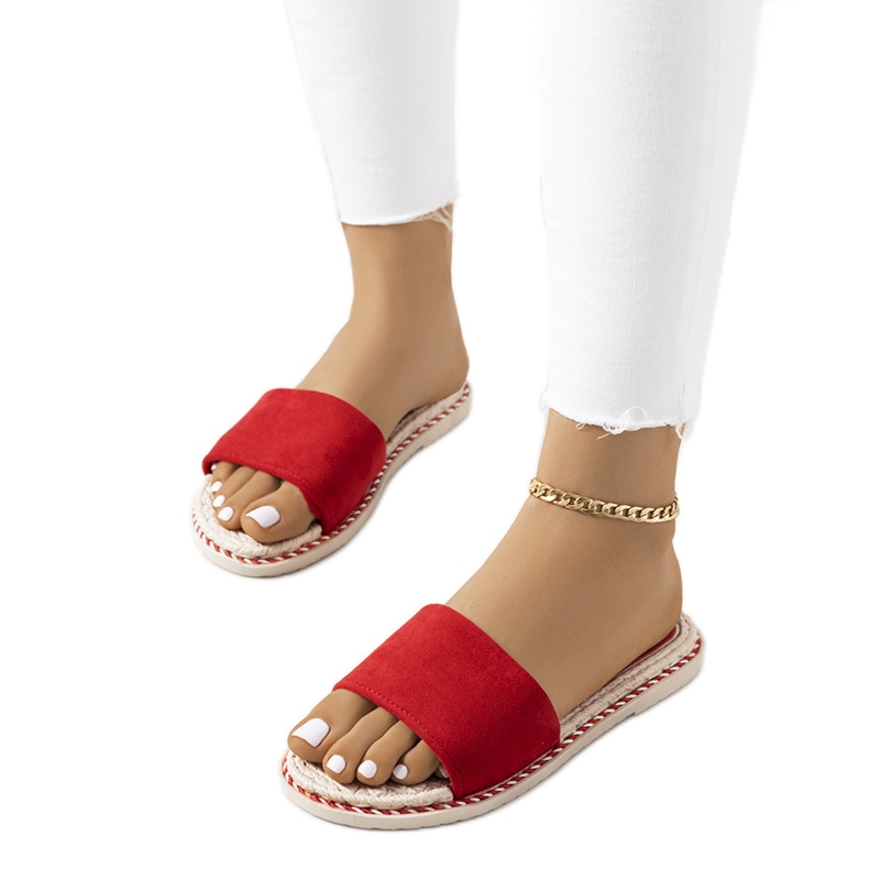 Staton piros női papucs