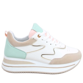 Magas talpú Devi Beige sportcipő bézs sokszínű