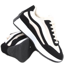 Zuri fekete edzőcipők bézs Zuri fekete edzőcipők bézs