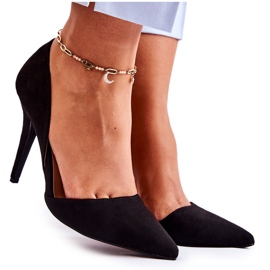 PG1 Klasszikus velúr fekete Sofya tűsarkú PG1 Klasszikus velúr fekete Sofya tűsarkú