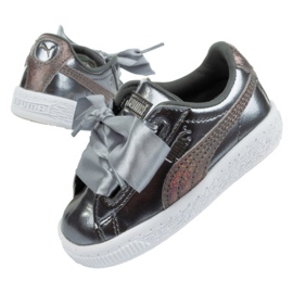 Puma Basket Jr 365995 01 tornacipő ezüst