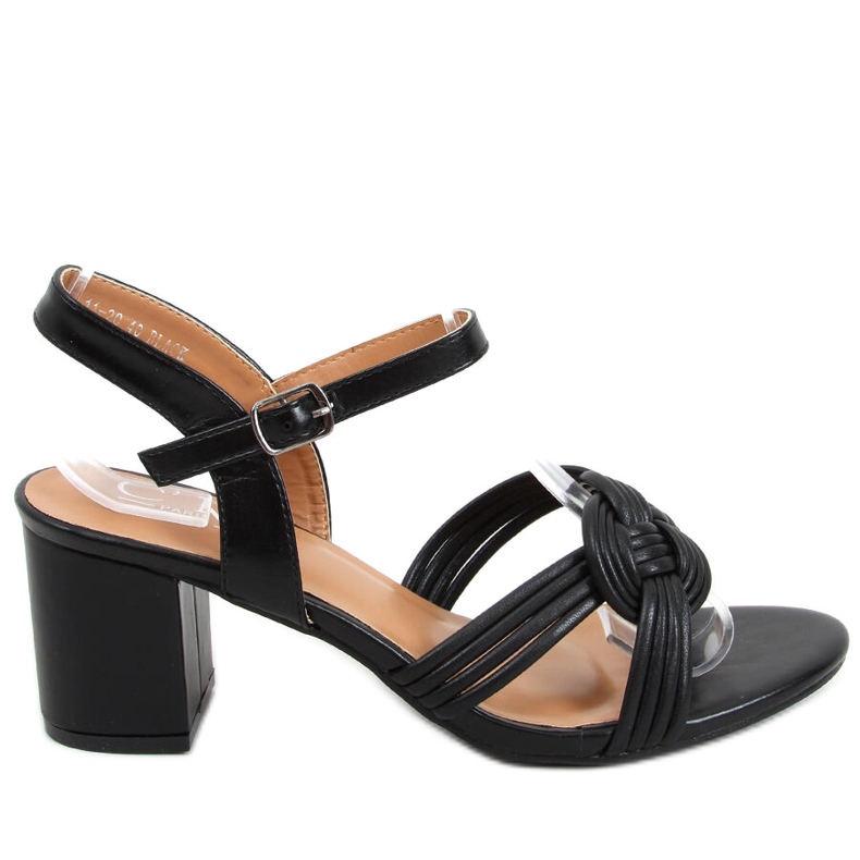 Jessa Black magas sarkú szandál fekete