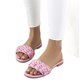 Elegáns rózsaszín Correra papucs