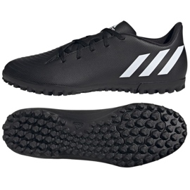 Adidas Predator Edge.4 Tf M GX0010 focicipő fekete fekete Adidas Predator Edge.4 Tf M GX0010 focicipő fekete fekete
