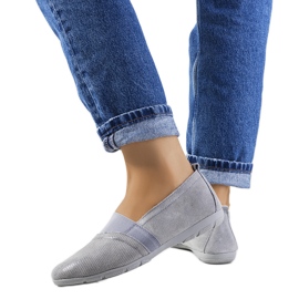 Grey Boirs bőr tornacipő szürke