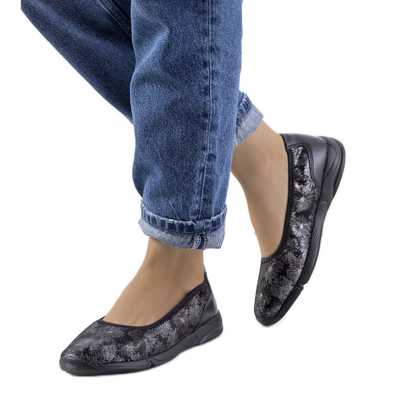 Fekete bőr Bonnert tornacipő