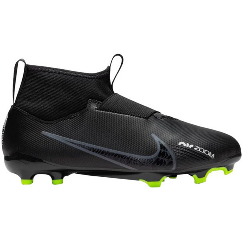 Nike Zoom Mercurial Superfly 9 Academy FG / MG Jr DJ5623 001 futballcipő fekete fekete Nike Zoom Mercurial Superfly 9 Academy FG / MG Jr DJ5623 001 futballcipő fekete fekete