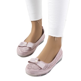 Catania rózsaszín bőrcipők