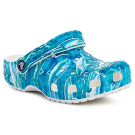 Crocs Classic Pool Party klumpa gyerekeknek 207826-941 kék Crocs Classic Pool Party klumpa gyerekeknek 207826-941 kék