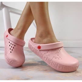 Női rózsaszín papucs kroks rózsaszín Big Star II275008