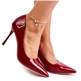 Vinceza Klasszikus vörös Lerisa lakkozott tűsarkú piros Vinceza Klasszikus vörös Lerisa lakkozott tűsarkú piros