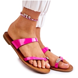 WS1 Női lakkozott papucs Fuchsia Jimena rózsaszín