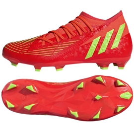 Adidas Predator Edge.3 Fg M GW1005 cipő piros narancs és vörös