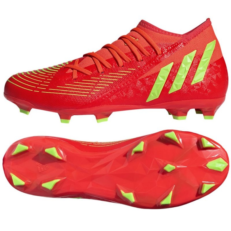 Adidas Predator Edge.3 Fg M GW1005 cipő piros narancs és vörös