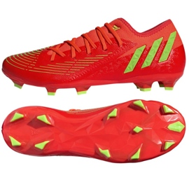 Cipő adidas Predator Edge. 3 L Fg M GW0994 piros narancs és vörös
